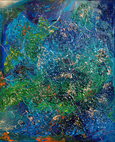 Undersea world, Abstract. von Svetlana Saratova, Malerei kaufen auf Singulart