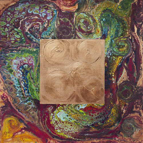 Square in square 3 di Svetlana Saratova, Pittura in vendita su Singulart