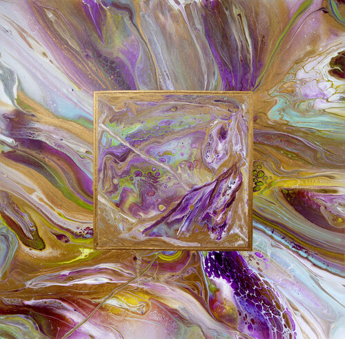 Square in square 5 de Svetlana Saratova, Pintura a la venta en Singulart