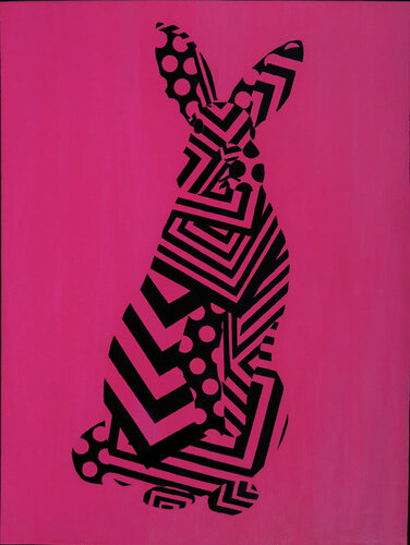 Black Rabbit. 2023 by Svetlana Saratova, Painting for Sale on Singulart