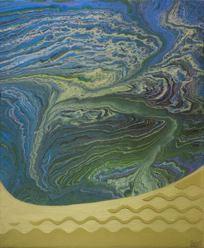 Sea and sand, abstraction von Svetlana Saratova, Malerei kaufen auf Singulart