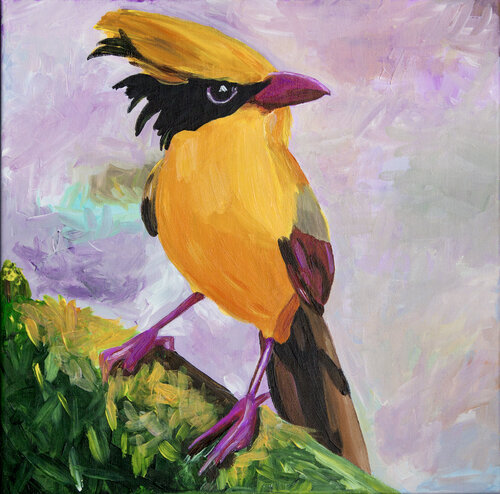 Yellow Bird von Svetlana Saratova, Malerei kaufen auf Singulart