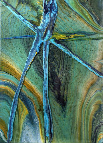 Starfish. Abstraction. de Svetlana Saratova, Pintura a la venta en Singulart
