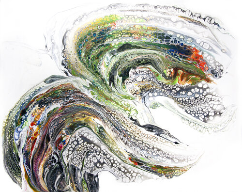 Stream. Color abstraction par Svetlana Saratova, Peinture en vente sur Singulart