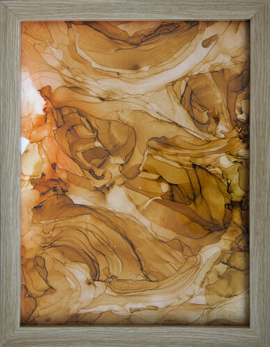 Orange fontasia. Abstractia di Svetlana Saratova, Pittura in vendita su Singulart
