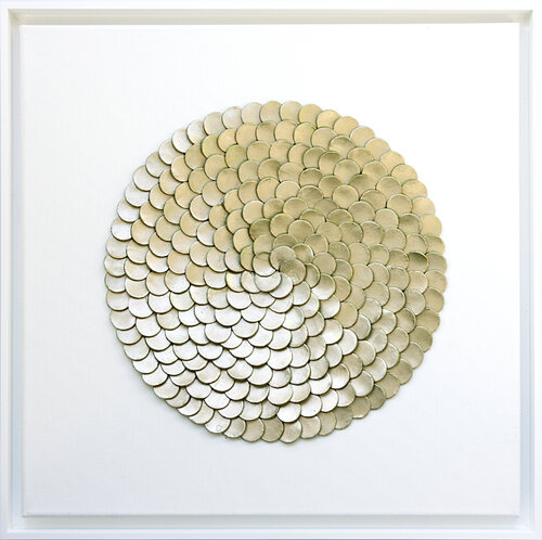 Mother of Pearl Circle. Abstract. von Svetlana Saratova, Malerei kaufen auf Singulart