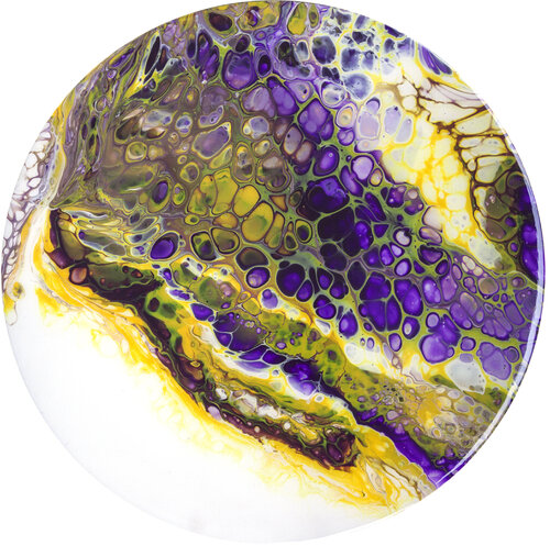 Lilac-yellow circles. 2 by Svetlana Saratova, Other Media for Sale on Singulart
