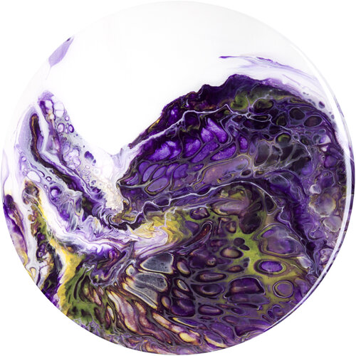 Lilac-yellow circles. 4 de Svetlana Saratova, Otros medios a la venta en Singulart