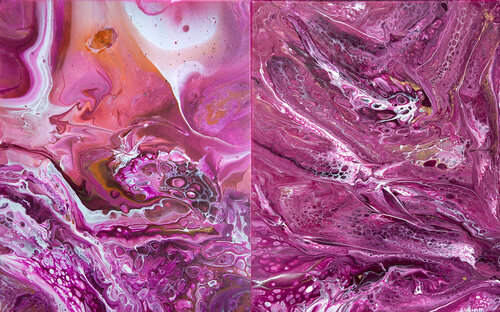 Pink Energie der Farbe. Abstraction. van Svetlana Saratova, Schilderij te koop op Singulart