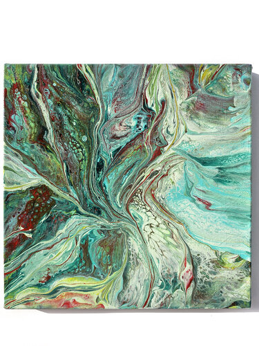 Blue spill, abstraction 2 von Svetlana Saratova, Malerei kaufen auf Singulart