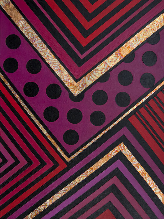 Graphics. Magenta-black-gold Svetlana Saratova