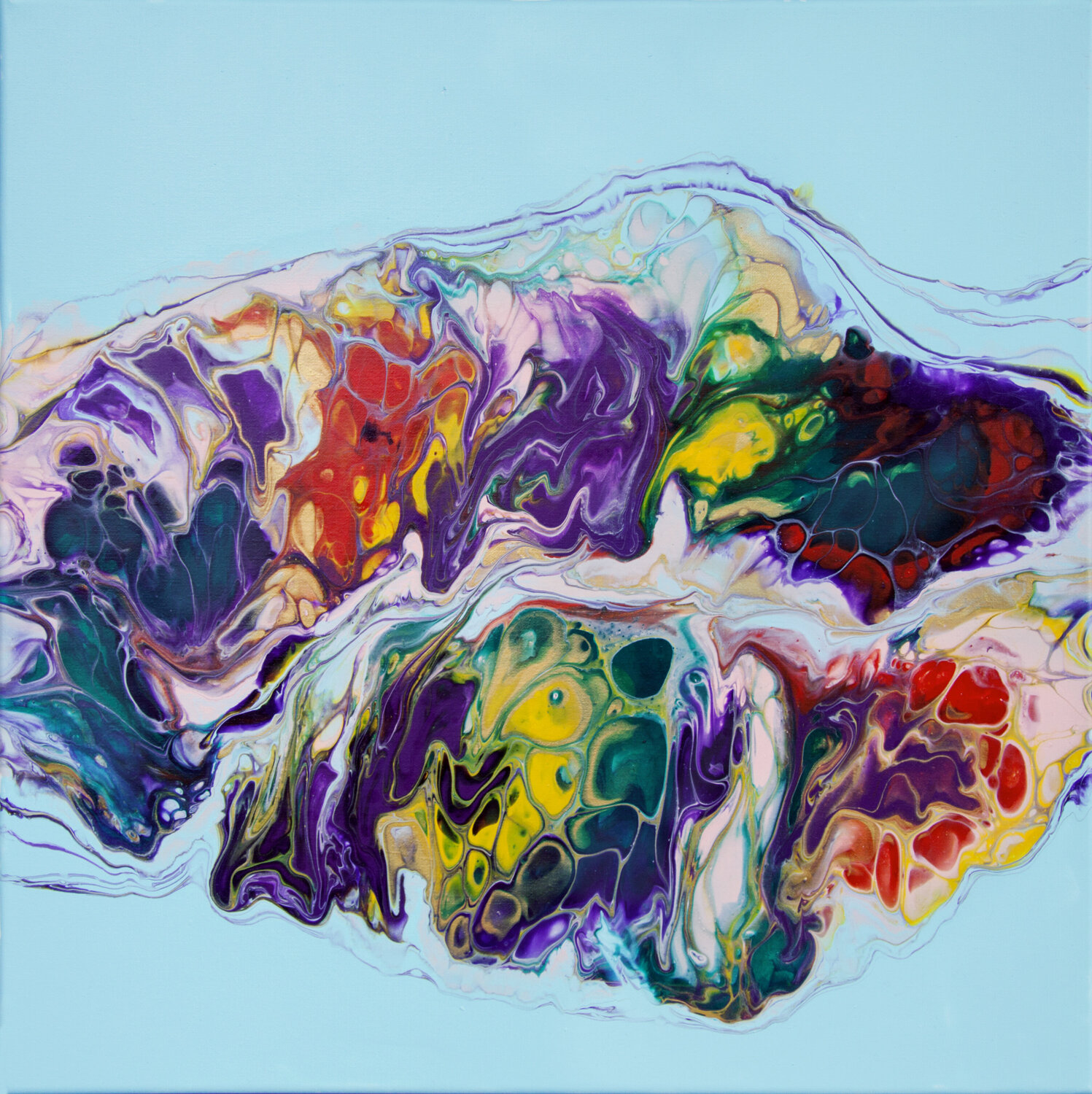 Kaleidoscope 1, Abstraction Svetlana Saratova Originalgemälde zu verkaufen