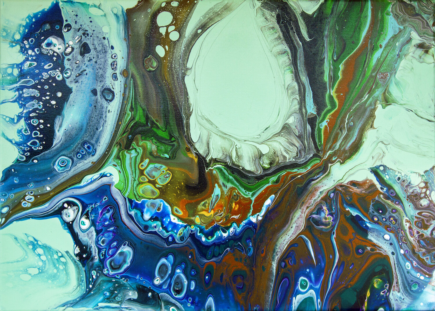 Expression, abstraction, acrylic Svetlana Saratova