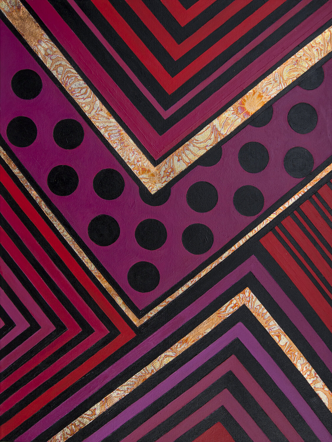 Graphics. Magenta-black-gold Svetlana Saratova Originalgemälde zu verkaufen