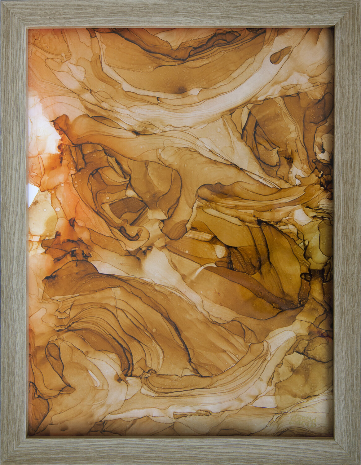 Orange fontasia. Abstractia Svetlana Saratova Dipinto originale in vendita