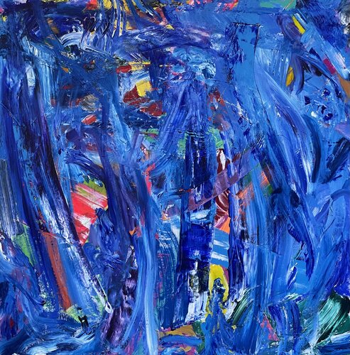 Behind the waterfall in my dream by Pablo Contrisciani, Painting for Sale on Singulart