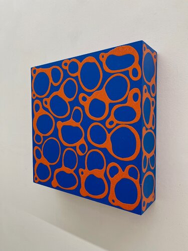 YING YANG Blue & Orange di Pablo Contrisciani, Pittura in vendita su Singulart