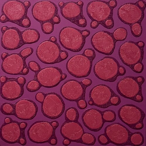 Ying - Yang -    Magenta - Dark Magenta - Pink von Pablo Contrisciani, Malerei kaufen auf Singulart