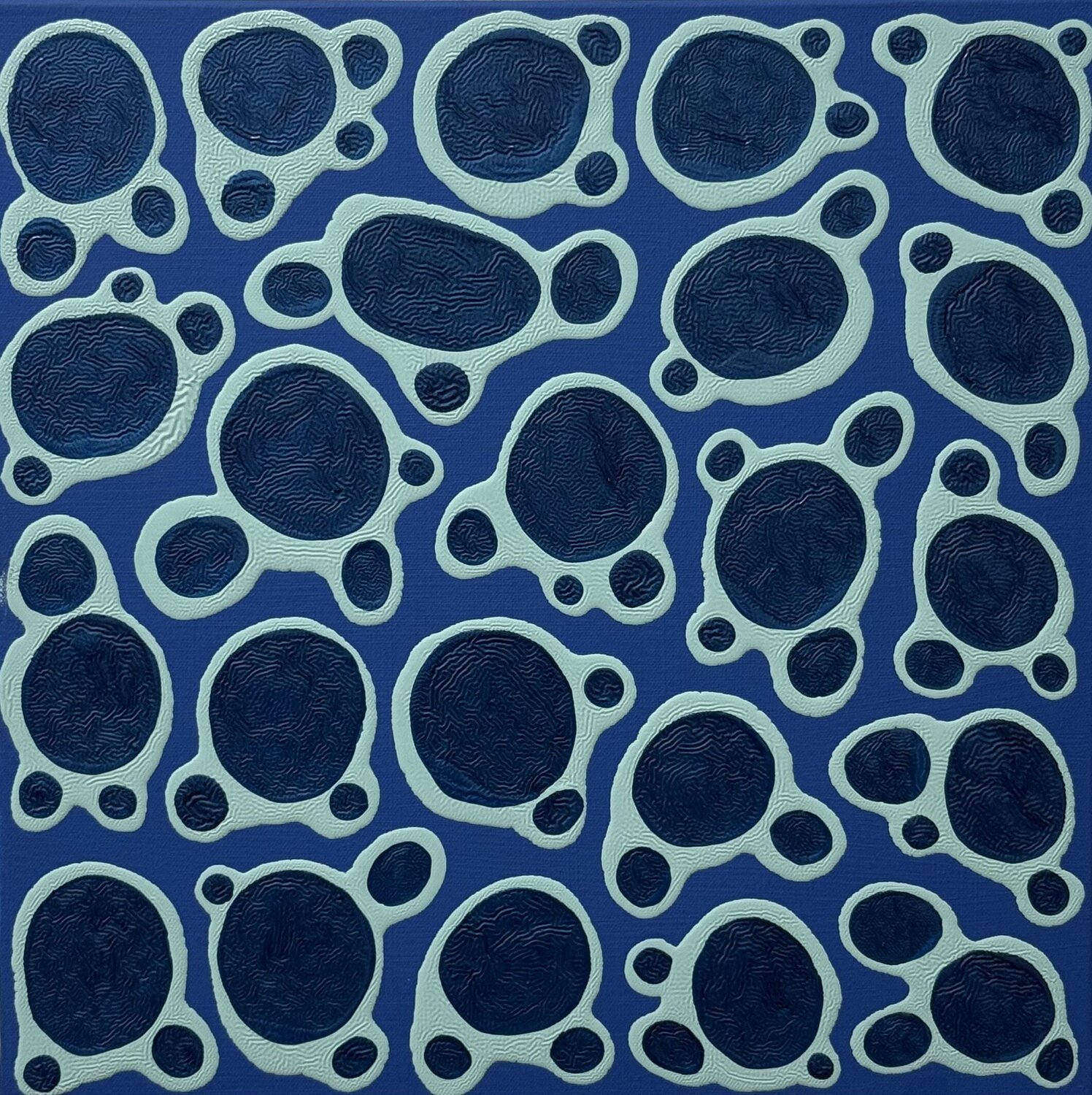 Ying - Yang - Cerulean Blue - Light Blue - Dark Blue Pablo Contrisciani