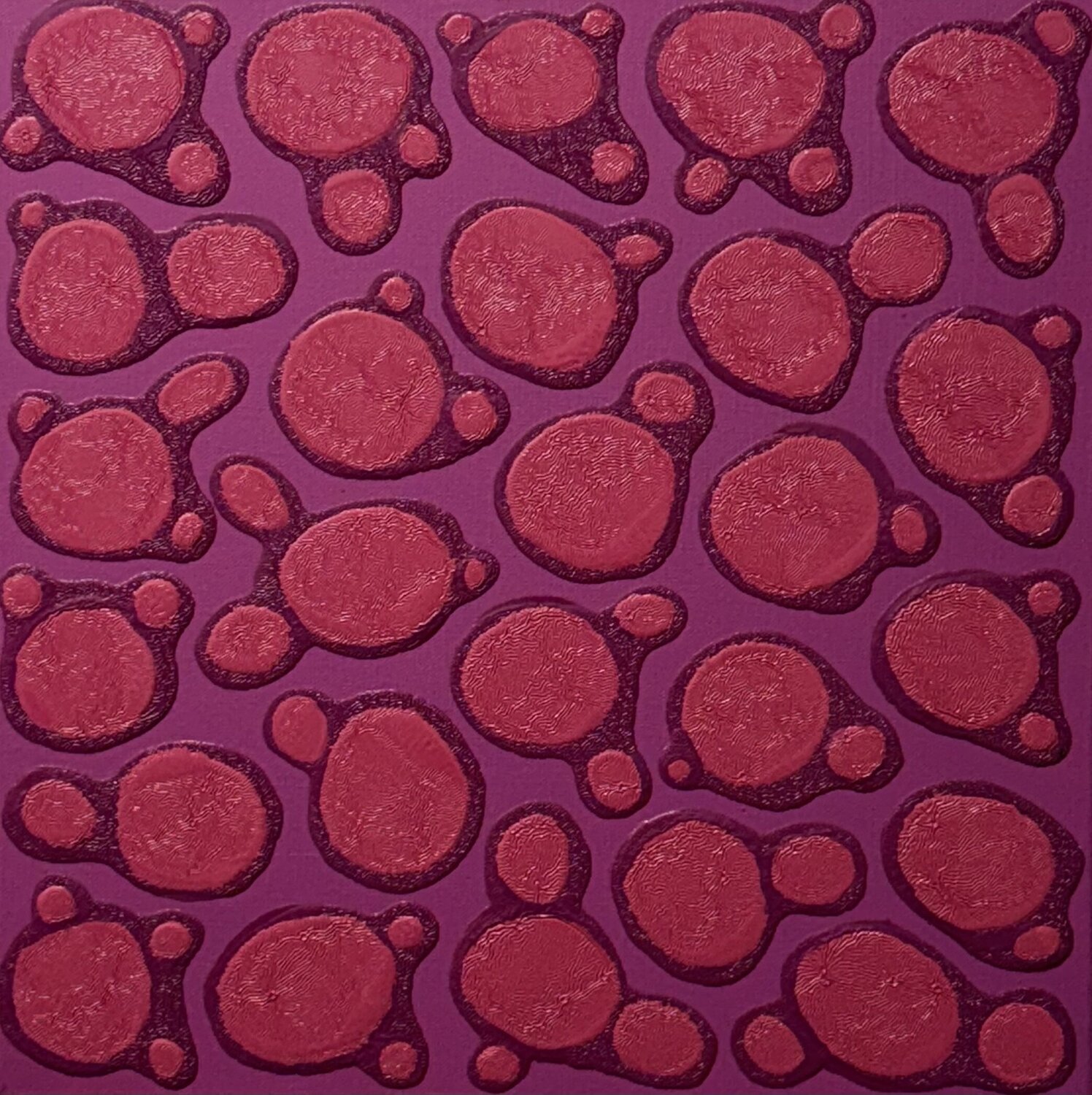 Ying - Yang -    Magenta - Dark Magenta - Pink Pablo Contrisciani Originalgemälde zu verkaufen