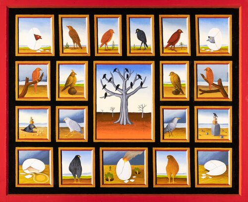 Vogelwelt by Siegbert Hahn, Painting for Sale on Singulart