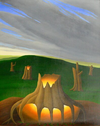 Vergessener Hügel de Siegbert Hahn, Pintura a la venta en Singulart