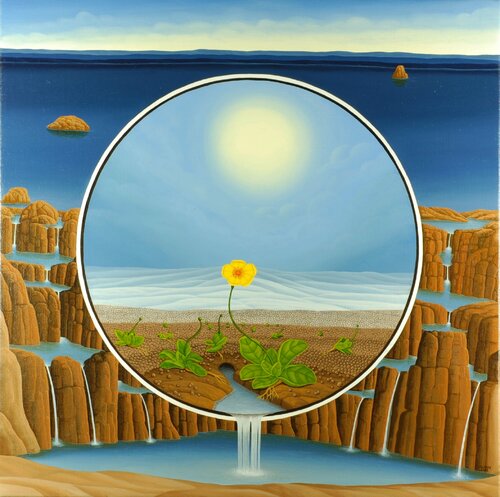 Sehnsucht nach der Quelle van Siegbert Hahn, Schilderij te koop op Singulart