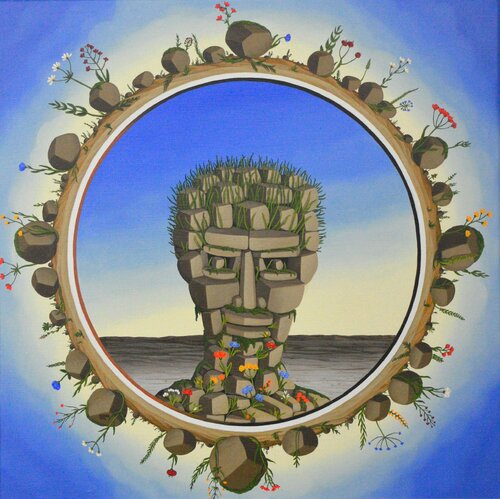 Es ist schwer für die Pflanzen di Siegbert Hahn, Pittura in vendita su Singulart