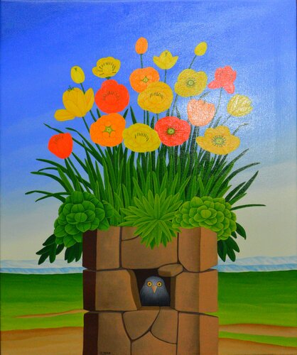 Der Blütensammler by Siegbert Hahn, Painting for Sale on Singulart