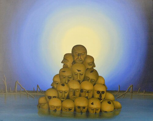 Alles was ist, endet von Siegbert Hahn, Malerei kaufen auf Singulart