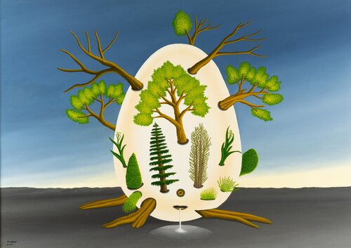 Geschenk gegen die Öde von Siegbert Hahn, Malerei kaufen auf Singulart