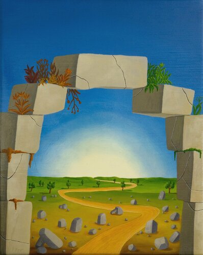 Einsamer Weg by Siegbert Hahn, 油畫 for Sale on Singulart