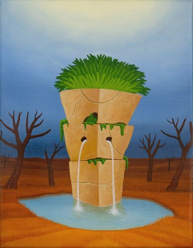 Quelle der Hoffnung by Siegbert Hahn, Painting for Sale on Singulart