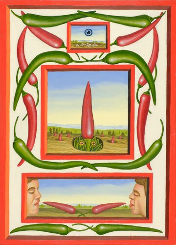 Warten auf Chili by Siegbert Hahn, 회화 for Sale on Singulart