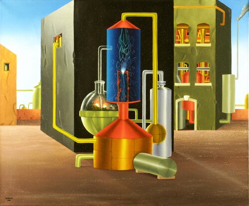Geheime Destillation by Siegbert Hahn, Painting for Sale on Singulart