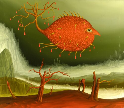 Der Rubinfisch di Siegbert Hahn, Pittura in vendita su Singulart