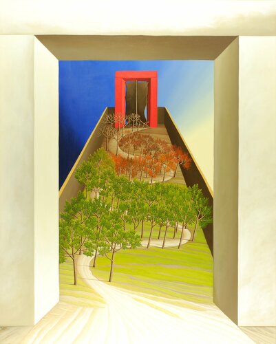 Durchs weisse Tor by Siegbert Hahn, 油畫 for Sale on Singulart