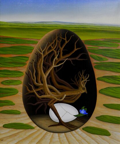 Der Wurzelvogel par Siegbert Hahn, Peinture en vente sur Singulart