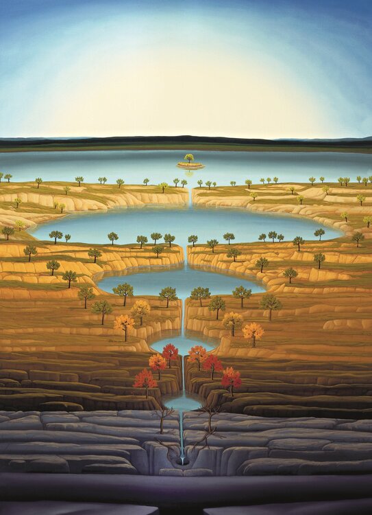 Landschaft, wie ein Leben Siegbert Hahn