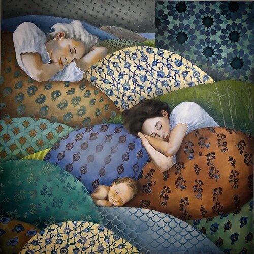 Quilt 1 di Behnaz Larsen, Pittura in vendita su Singulart