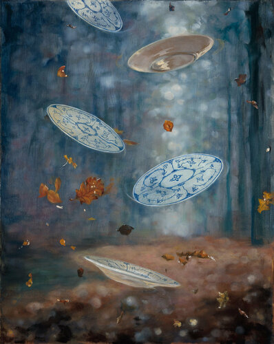 Soft Landing by Behnaz Larsen, 油畫 for Sale on Singulart