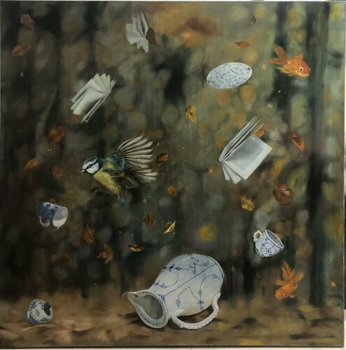 Frozen in Time by Behnaz Larsen, Painting for Sale on Singulart