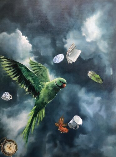 Turmoil by Behnaz Larsen, 油畫 for Sale on Singulart