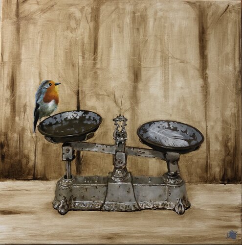 The Weight of What We Leave behind by Behnaz Larsen, 油畫 for Sale on Singulart