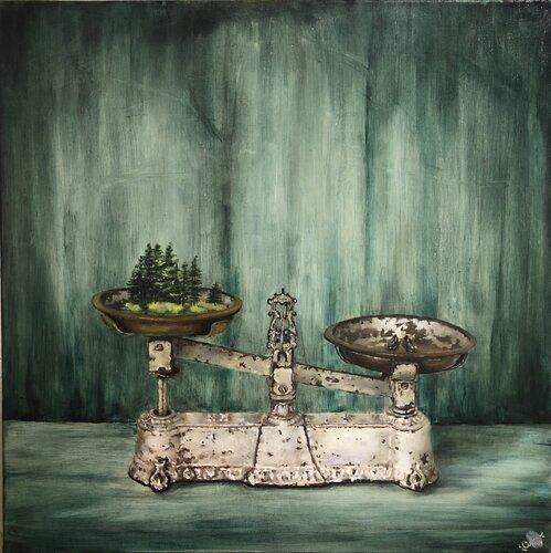 The Weight of What We Leave behind 2 by Behnaz Larsen, 油畫 for Sale on Singulart