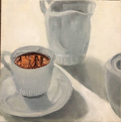 Red Reflection by Behnaz Larsen, 油畫 for Sale on Singulart