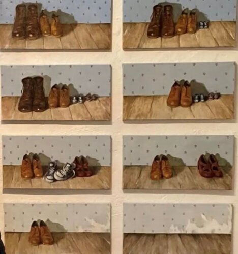 WAR, #2/23  (a-h) by Behnaz Larsen, 油畫 for Sale on Singulart
