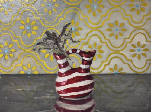 Candy Vase di Behnaz Larsen, Pittura in vendita su Singulart