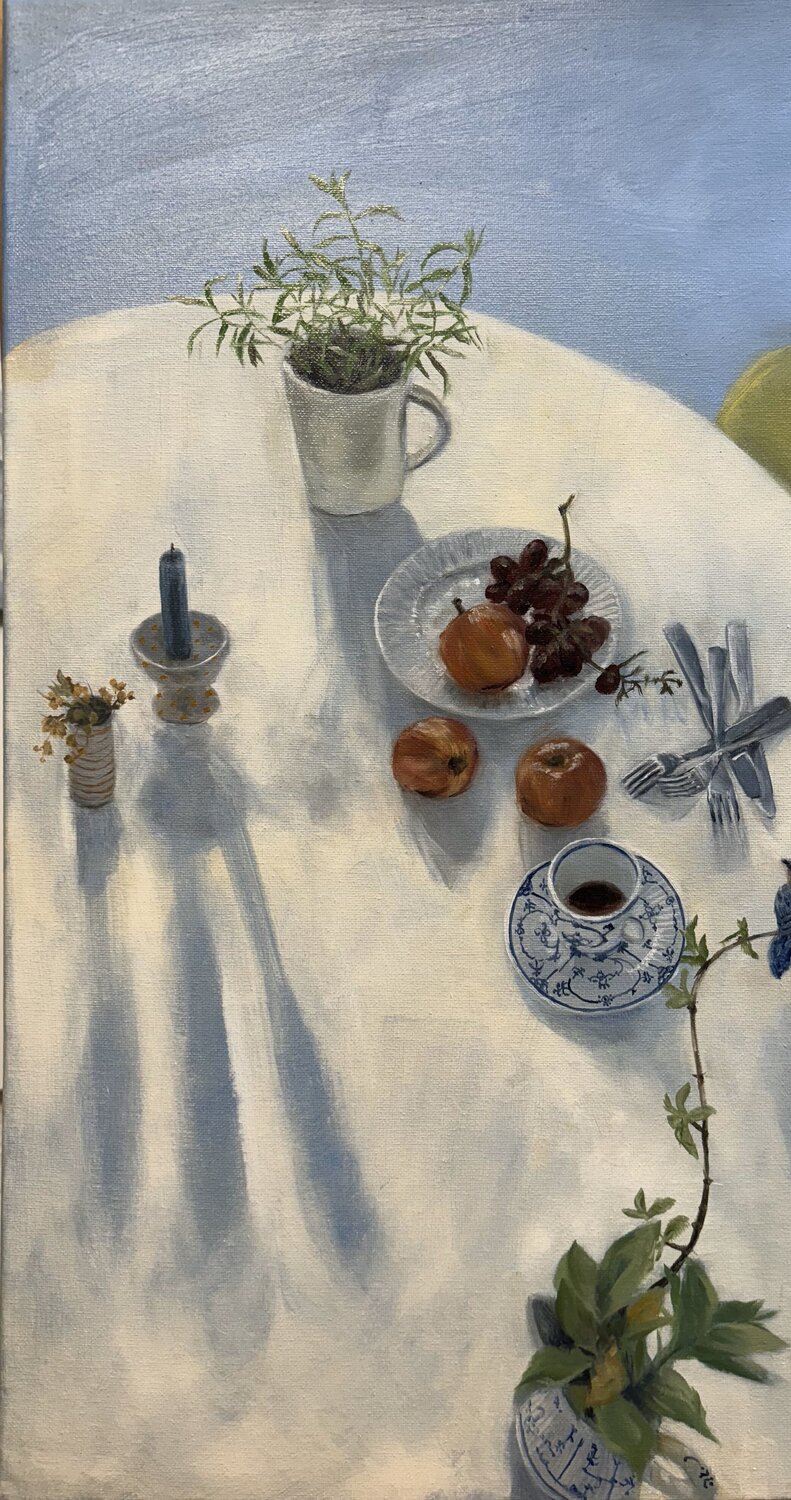 Breakfast in Blue room Behnaz Larsen
