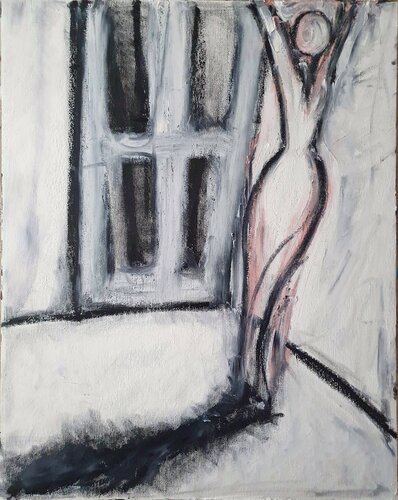 Danzando con la tua ombra van Ferdinando Carbone, Schilderij te koop op Singulart